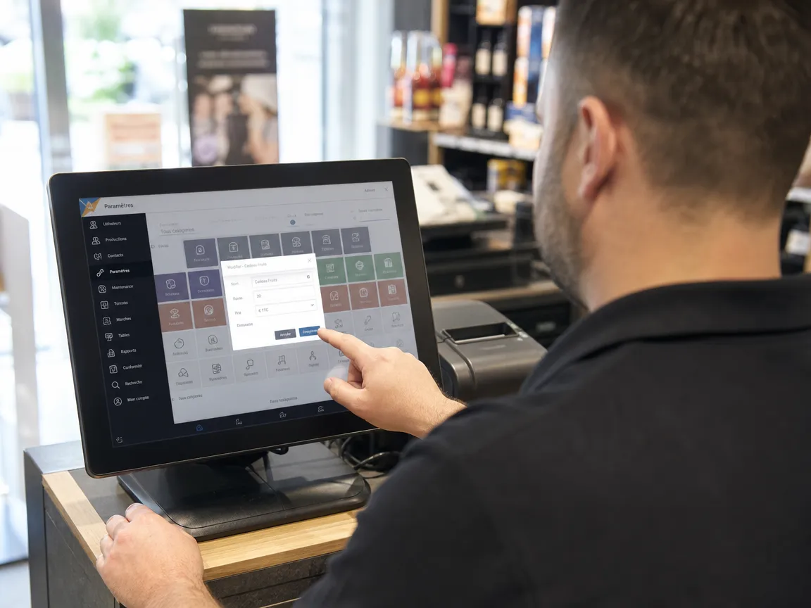 Installation complète d'un système de caisse dans une boutique