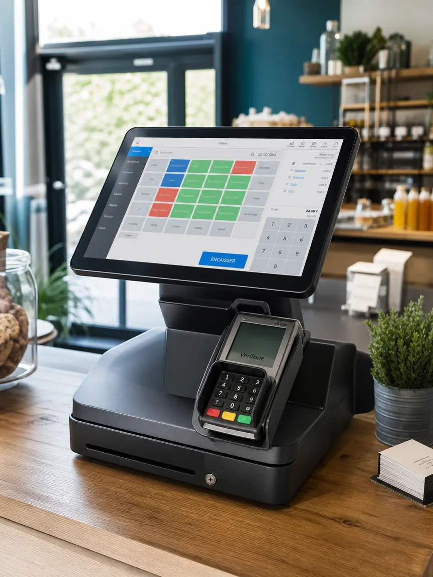 Installation de terminal de paiement intégré à la caisse